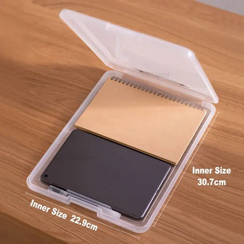 A4 Paper File Document Storage Box With Folder Clip Writing Board WordPad Office School Stationery Holder Organizer Case 8 Color