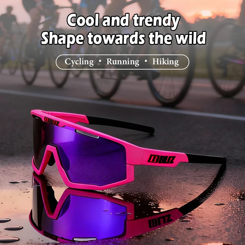 B BLIZ Fusion Motorcycle Goggles UV400 Anti-fog Sports Sunglasses Lenses Unisex MTB Cycling Racing Fishing Running Bike Glasses