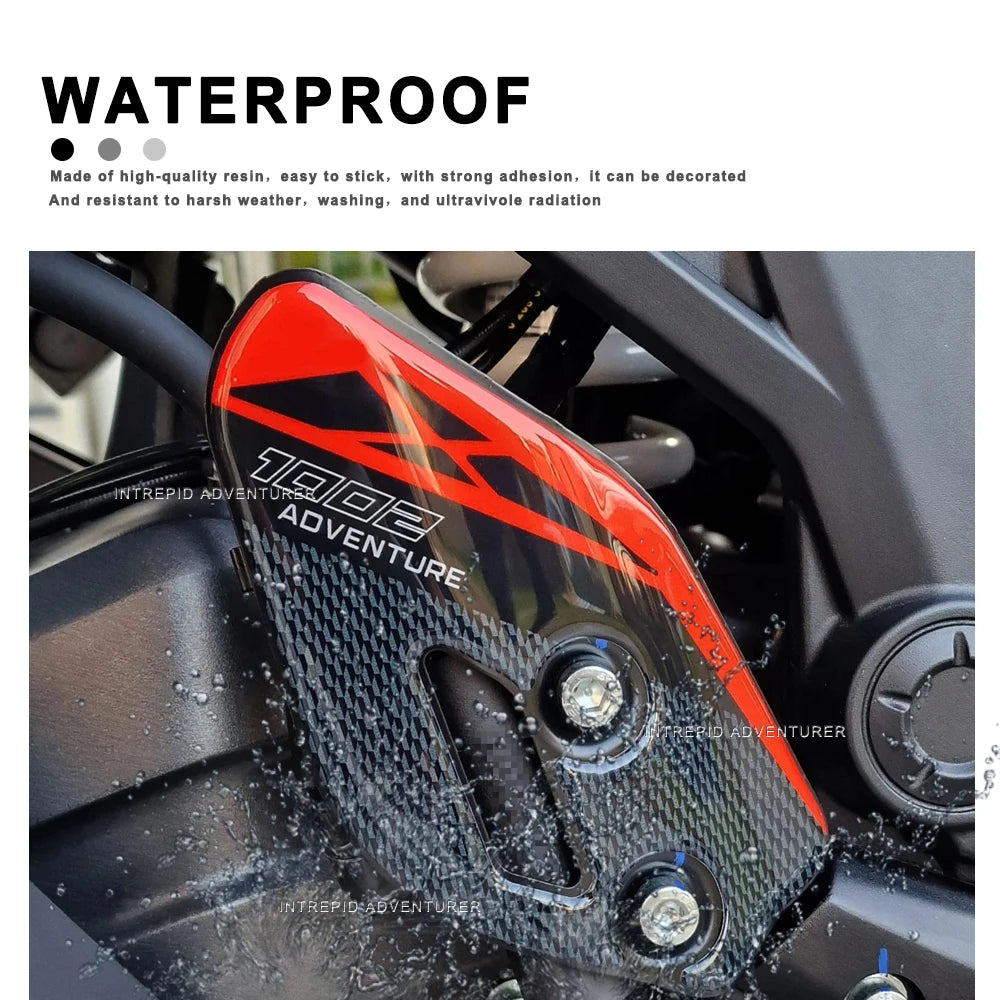 3D Resin Stickers Motorcycle heel guards Protectors Sticker Waterproof Scratch-Resistant for T1002VX 2025
