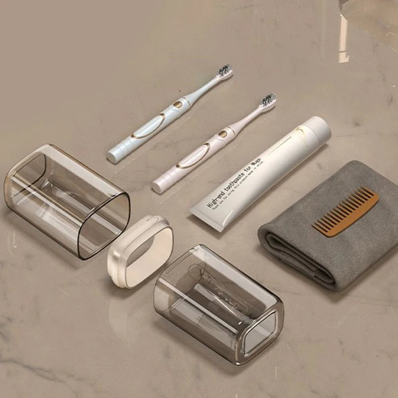 Transparent Toothbrush Travel Containers Portable Toothbrush Case Outdoor/business Trip/travel Acessories 1/3/5PCS
