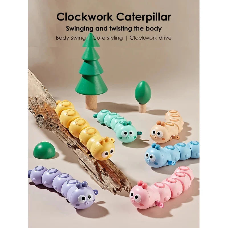 Cute Articulated Chain Caterpillar Crawling Toy Kids Early Education Stress Relief Fidget Toy Children Holiday Gift