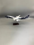 NEW 47CM lufthansa plane model b747 100 Years Collectible Scale Aircraft Resin With Wheels For Collections Displays or Toy Gift