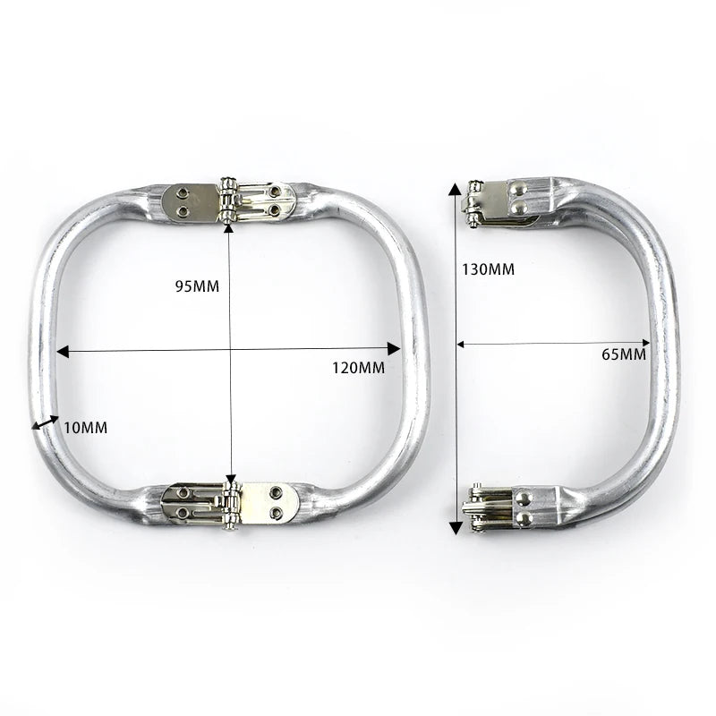 1-5Pcs Metal Kiss Clasp Purse Frame Cloud Bag Doctor Aluminium Tube Handle Buckle DIY Bags Clutch Handles Hardware Accessories