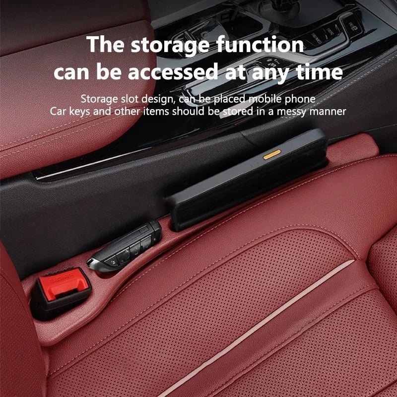 1 Pair of Car Seat Gap Plug Strips Seat Edge Protection Plug Strips and =Seat Anti-leak Plug Strips Have A Comfortable Hand Feel
