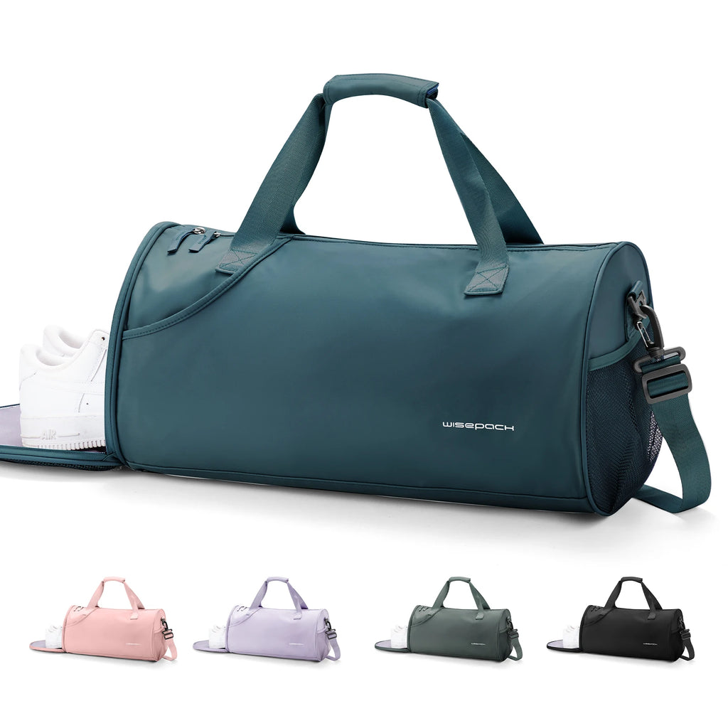 Versatile Daypack Gym Bag Yoga Crossbody Bag For Women Men, Sports Hiking Bag With Shoe Compartment Wet Clothes Compartment Bag