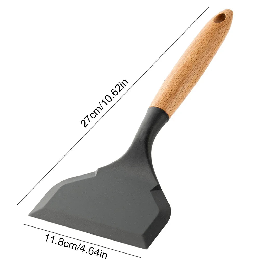Silicone Spatula Tool Non-stick Shovel Kitchen Utensils Tamagoyaki Turner Omelets Pan Non Stick Turners Food Home Cooking
