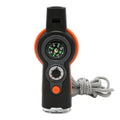 7 in 1 Emergency Survival Whistle Compass Thermometer Referee Cheerleading Whistle Sporting Goods Camping Hiking Outdoor Tools