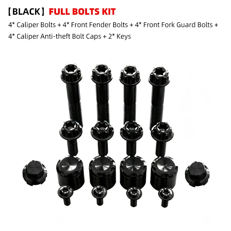 Road Faith Titanium Alloy Motorcycle Caliper Bolt Front Fender Bolts Anti-theft For HD 121CVO 121ST 24-up 117 Road/ Street Glide