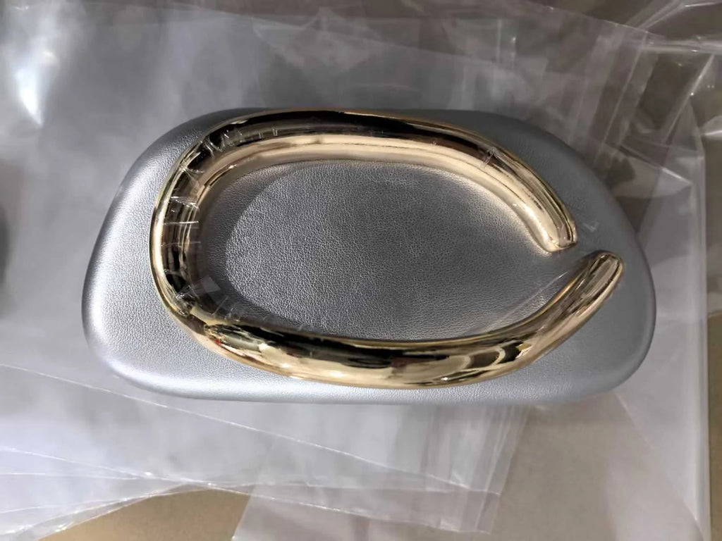 Gold Metal Closure Box Clutch Bag Women Evening Wedding Party Cute Purse Bag Handbag Dark Red Beige 2025 Spring New Fashion Ins