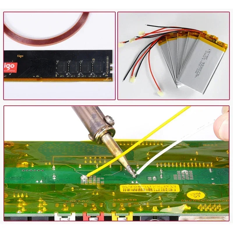33M/Roll Polyimide Adhesive Tape High Temperature Heat Resistant Electronic Insulation for BGA PCB 3D Printing Board Protection