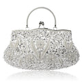 Women Clutch Bags Ladies Beads Evening Bags Wedding Party Bridal Embroidered Handbag Women Solid Retro Small Totes Mini Wallets