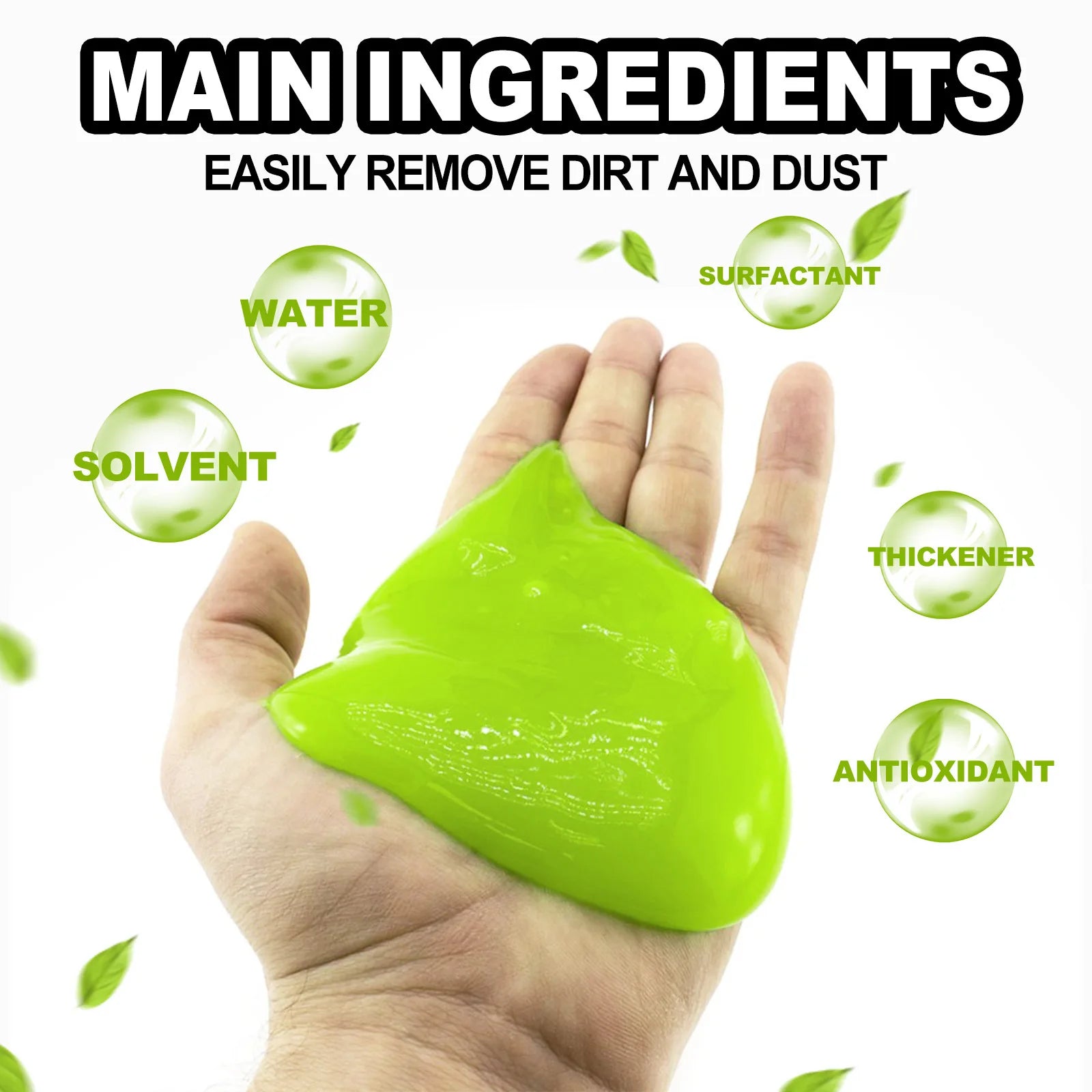 1Pc High Efficiency Dust Remove Gel Car Interior Clean Magic Mud Universal Household Keyboard Desk Cleaning Tool Car Accessories