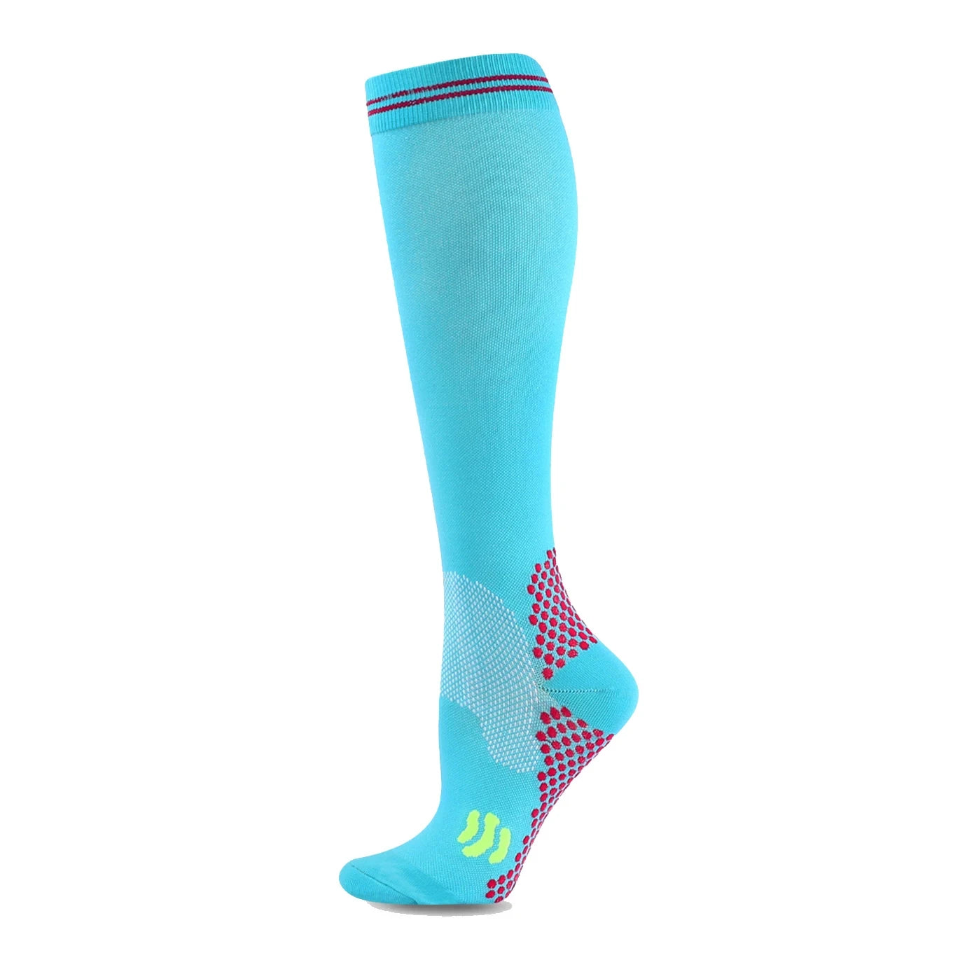 Running Compression Socks Football Hiking Golf Gym 20-30mmhg Gradual Change Nylon Sports Socks Diabetes Pregnancy Varicose Veins
