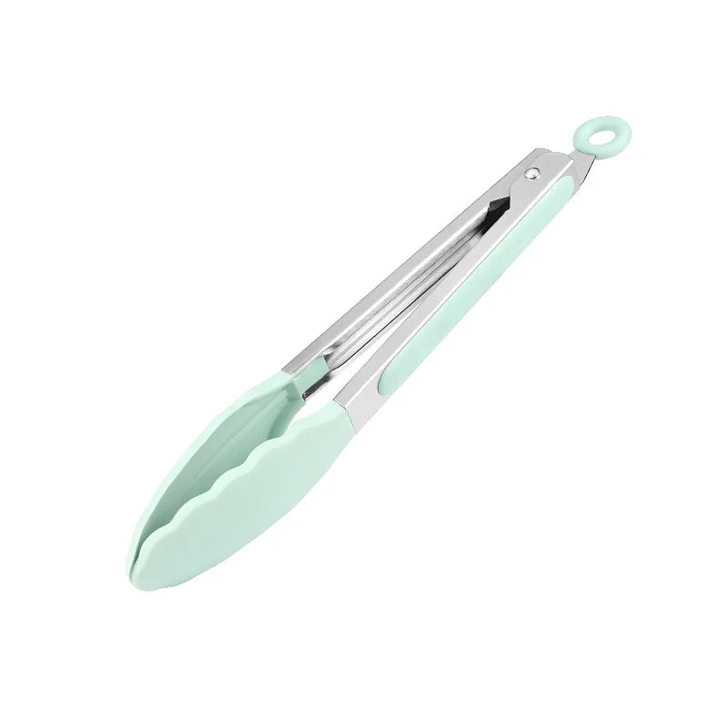 1/7pc Silicone Kitchen Utensil Set Non-Stick Spatula, Soup Ladle, Slotted Turner & 4 Tools | 450 ° F Heat-Resistant, Dishwashe S