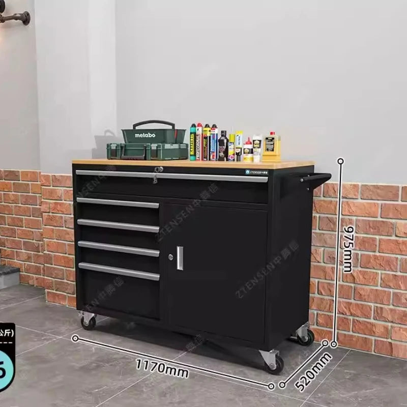 Creative Mobile Tool Cart Workshop Multi-function Storage Cabinet Workbench Heavy Tool Packaging Gereedschapskist XY40GJG