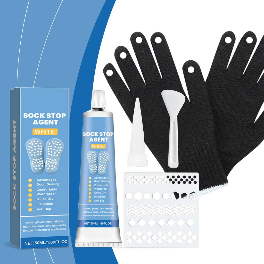 Quick-Drying Non-Slip Adhesive Transparent DIY Sock Stop Agent Waterproof Fabric Paint for Non-Slip Socks