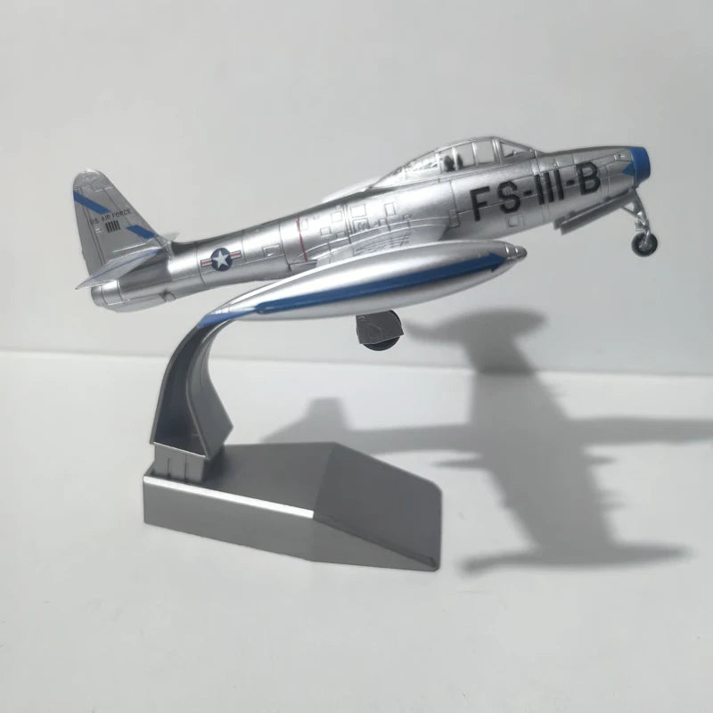 JASON TUTU Diecast Metal 1/72 Scale F-84 Thunderjet Fighter Military Model Airplane Collect Gift