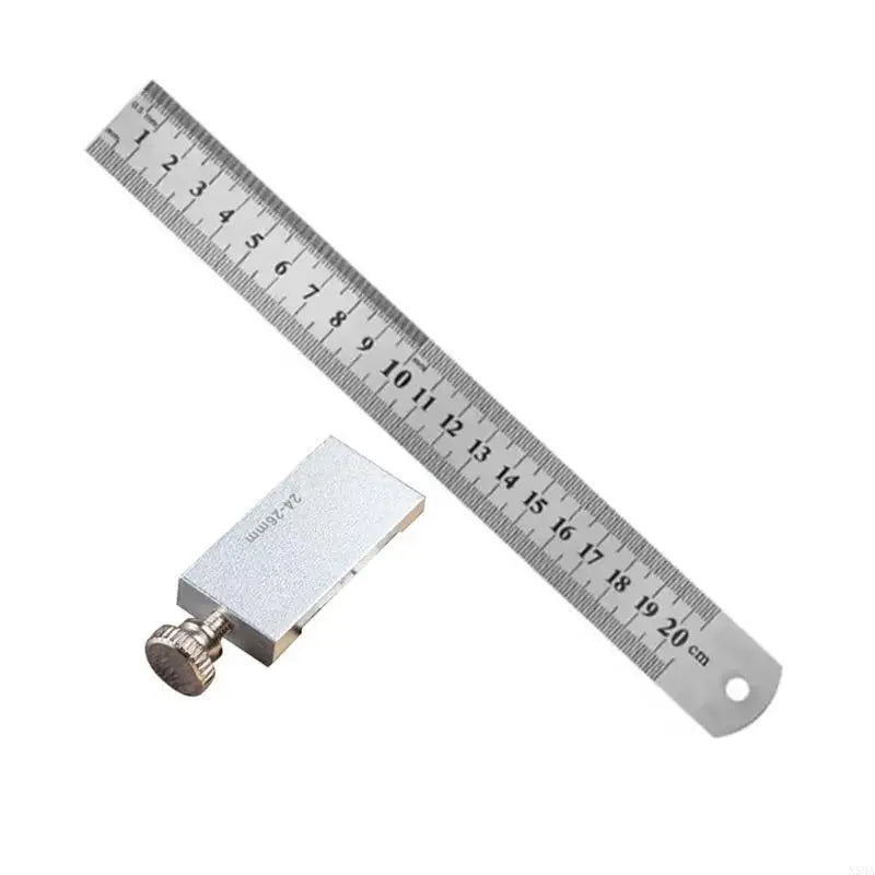 15/20/30/40cm Metal Measuring Marking Gauge with Slide Stop Carpentry Square Woodworking Tool Carpenter Scribing Ruler