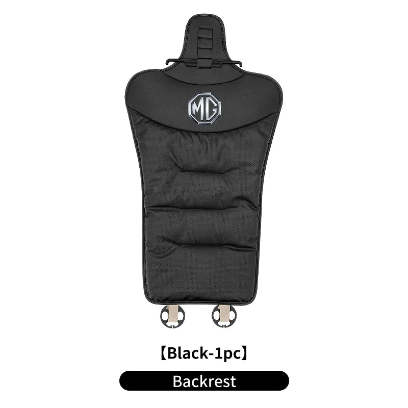 Car Velvet Cushion Leather Backrest Waist Pad Protector Cover AccessoriesFor Morris Garages MG 6 3 5 7 TF ZR ZS HS GS GT Hector