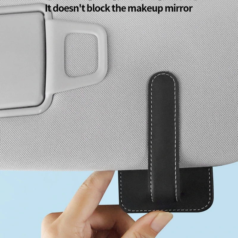 High-Quality Car Eyeglass Clip, Multi-Functional Car Sun Visor Card Holder, In-Car Eyewear Storage Rack, Fashion Glasses Clip