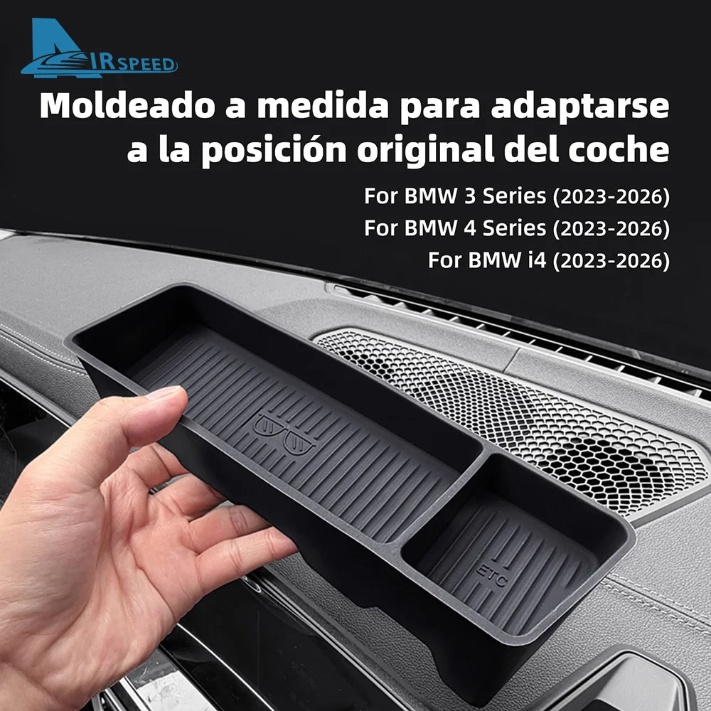 For Bmw 3 Series G20 4 Series G22 G26 G23 i4 G26 BEV 2023 2024 2025 2026 Navigation Screen Rear Storage Box Silicone Interior
