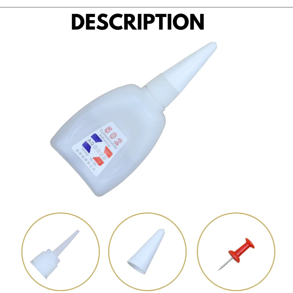 3ML 15ML Cyanoacrylate Instant Glue Strong Adhesive DIY Liquid Jewelry Toy Shoes Super Quick Drying Transparent 502 Super Glue