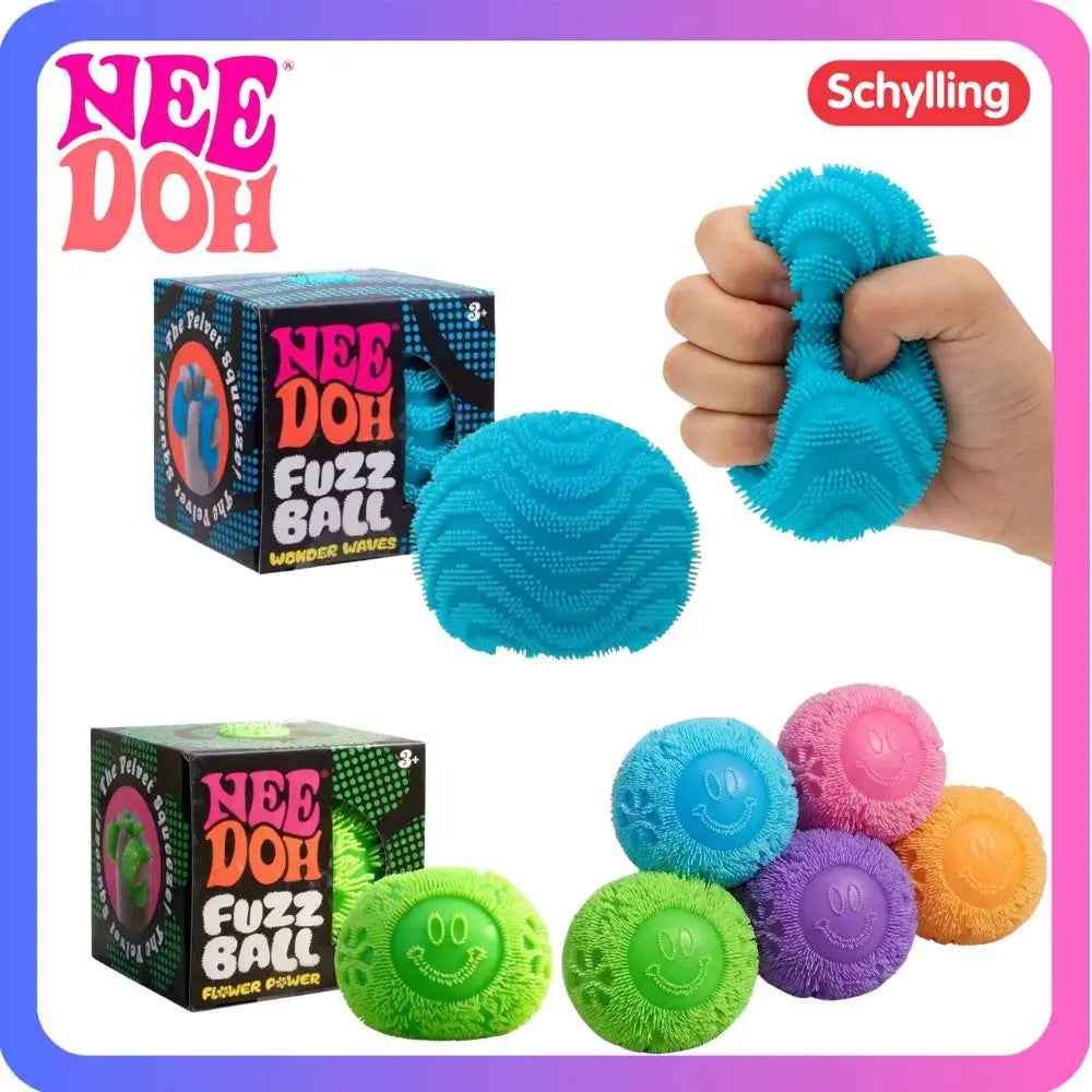 Nee Doh Fuzz Ball Series Desktop Decompress Ornament Stress Relief Toys Suitable for Under Pressure Fun Soft Stress Ball Gifts
