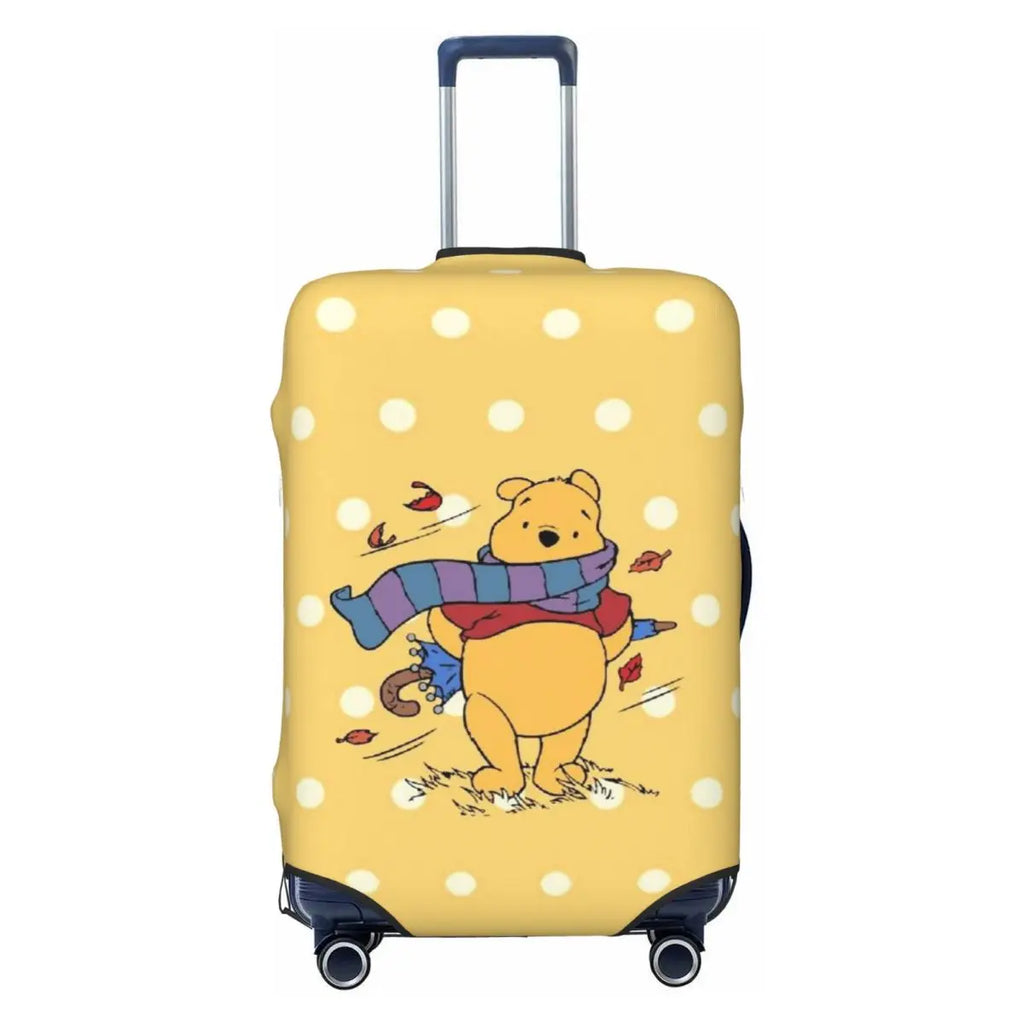Custom W-Winnie Anime The Pooh Luggage Cover Fashion Suitcase Protector Covers Suit For 18-32 inch