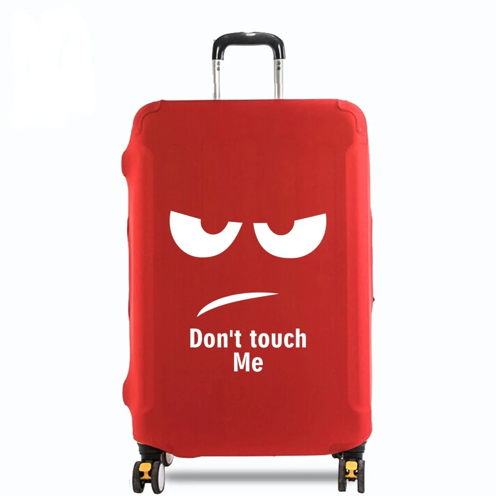 Travel Luggage Cover Suitcase Cover Travel Accessories Dust Proof Scratch Resistant Elasticity Covers White Picture Pattern