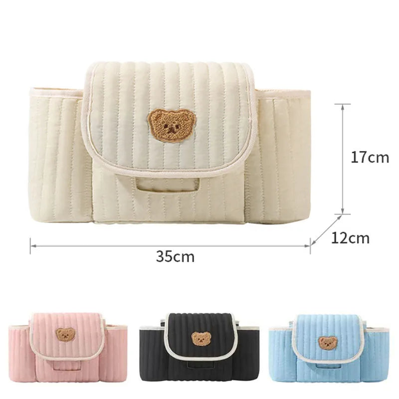 Bear Baby Diaper Bag Newborn Milk Bottle Holder Bags Mummy Storage Bag for Baby Stuff Collection Stroller Accessories Baby Care