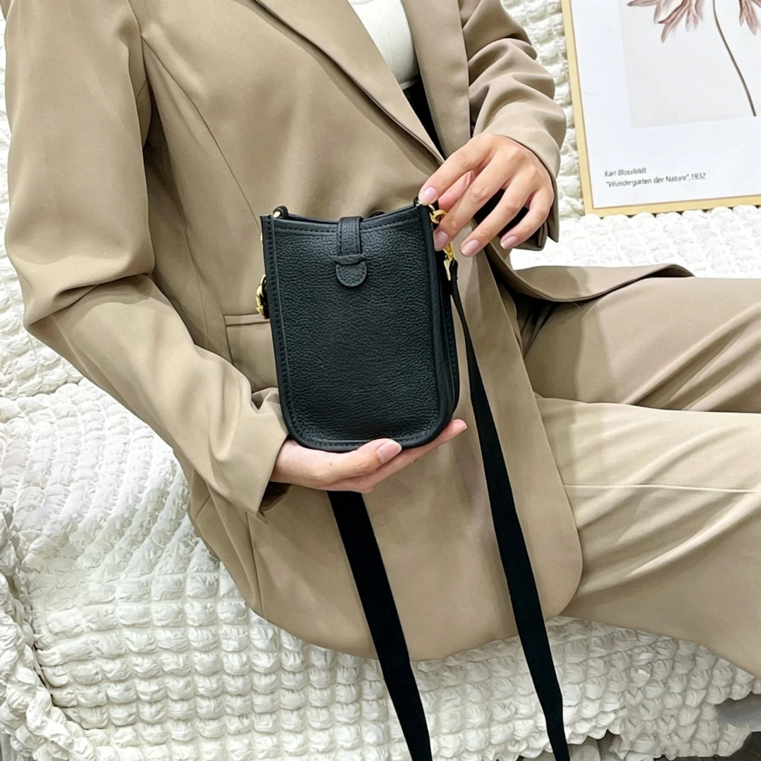 Womens Mens Handbags Phone Pouch 18cm Luxury Designer Bags Top Quality Tote Genuine Leather Shoulder Fashion Clutch Crossbody