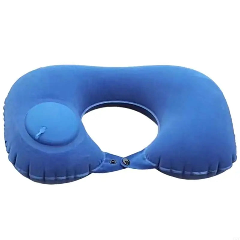 Inflatable Pillow for Cervical Support During Airplanes Car Ride and Rest Breaks Portable Easy Setups Designs X3UC
