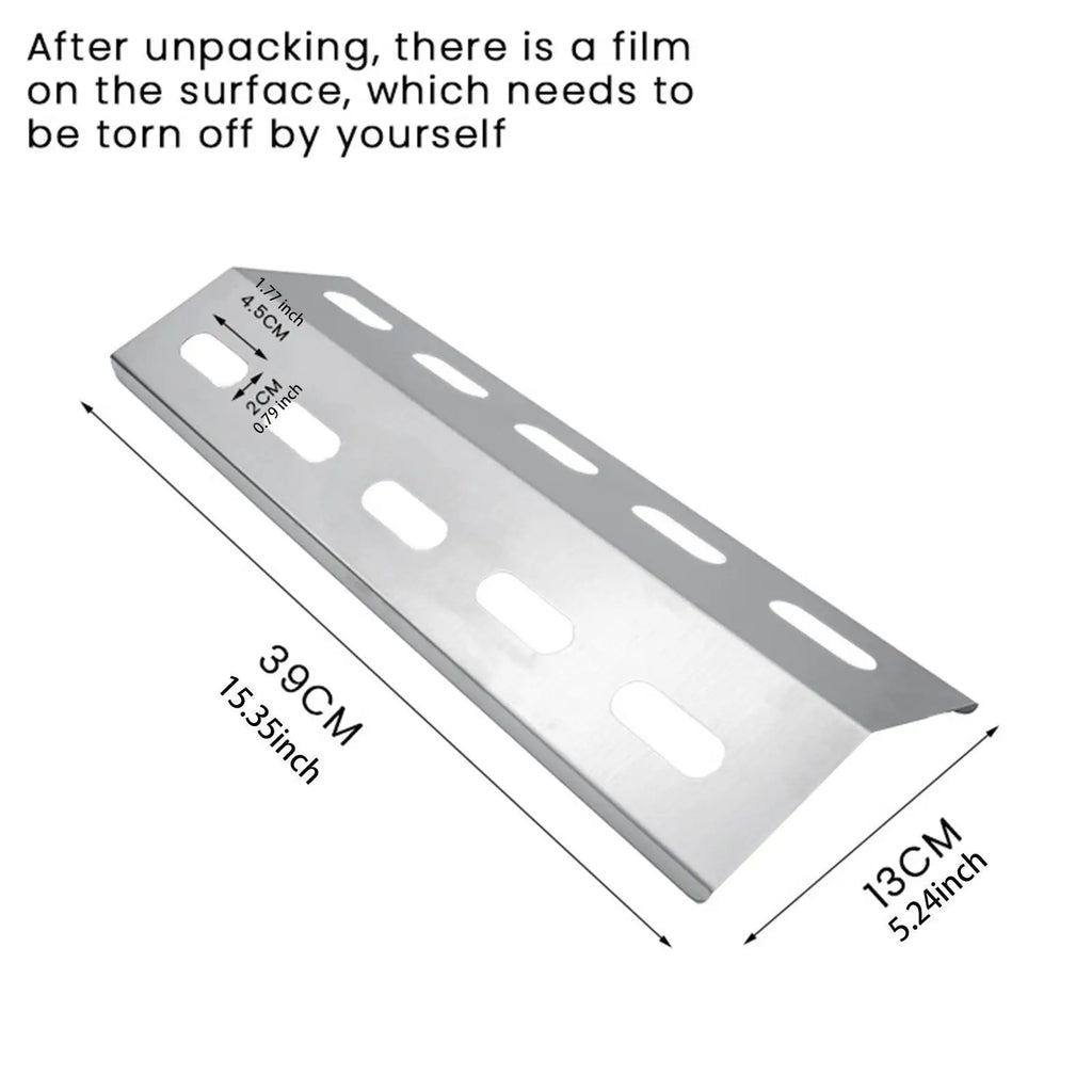 2Pcs Grill Heat Plate Shield Barbecue Heats Plate Easy to Install Convenient Fire Divider Heat Tent for Garden Camping Picnic