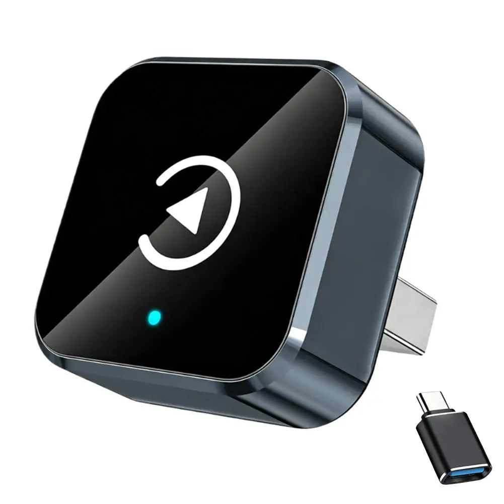 Wireless CarPlay Adapter with Bluetooth 5.0 No Lag USB Dongle Convert Wired to Wireless Auto Connect for iPhone Android 2026
