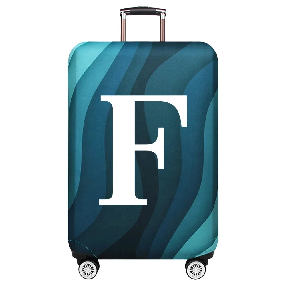 Luggage Cover Travel Suitcase Protective Cover White Series Dust-Proof Stretch Fabric for 18-32inch Baggage Case