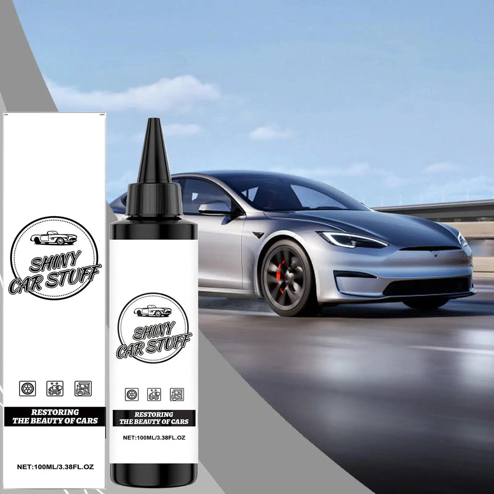 Car Coating Agent Dustproof Waterproof Portable Automobile Cleaner Solution Car Polishing Agent Shine Restorer Hood Side Trunk