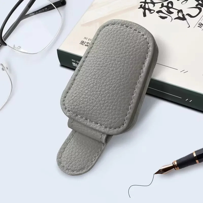 1pc Universal Car Sun Visor Glasses Clip, Made Of PVC, Car Glasses Holder, Interior Accessories, Glasses Storage Rack