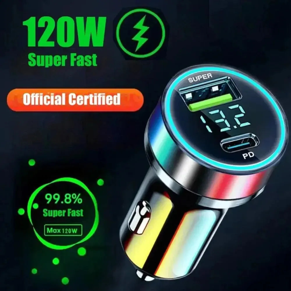 2 Port Super Fast USB Car Charger Quick Charging Adapter For iPhone Samsung Suit For Trucks
