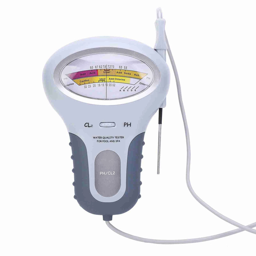 Chlorine Tester Chlorine PH Tester For Swimming Pool Spa PC‑102 Water Quality Analyzer With Probe Water Quality Analyzer