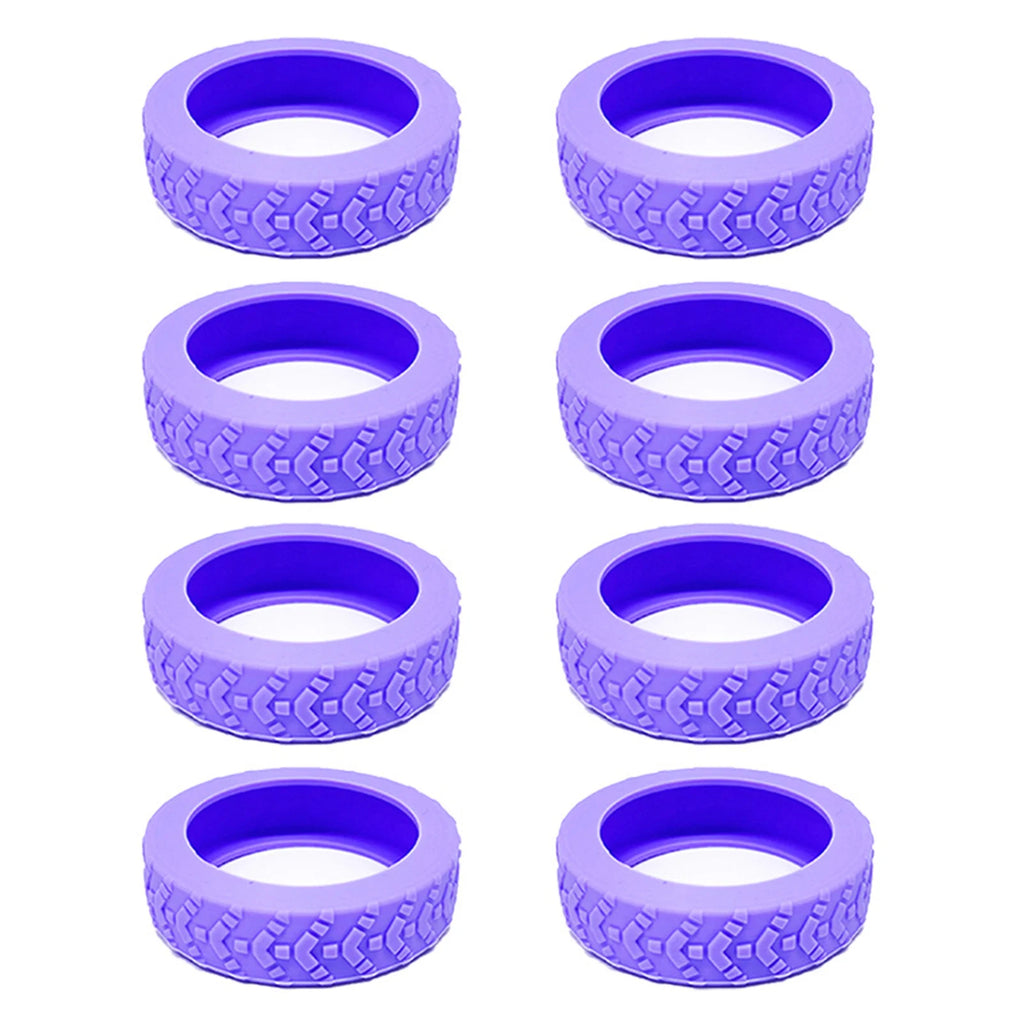 8PCS Silicone Suitcase Wheel Protection Case,Low Noise Trolleys Case Wheels Protector,Universal Wheels Guard Cover Accessories