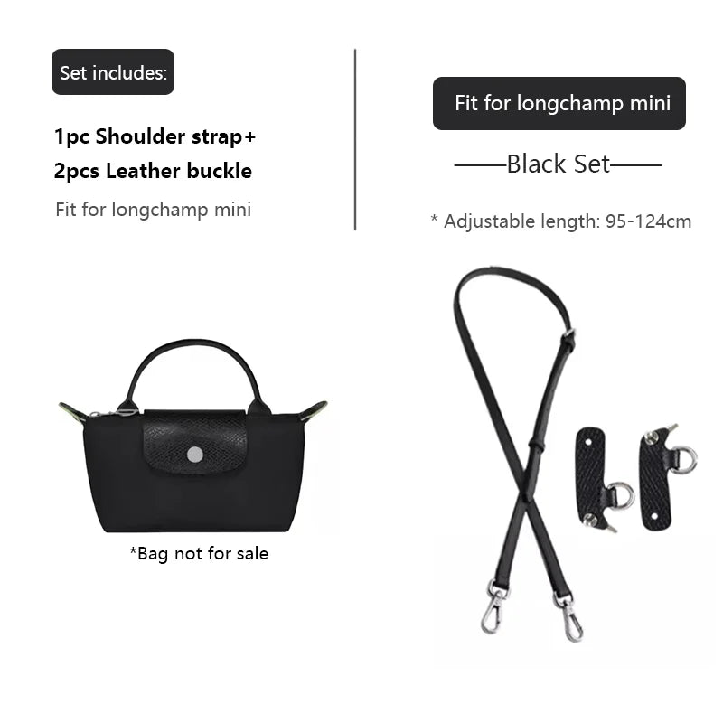 Leather Replacement Crossbody Bag Strap,Bag Shoulder Strap Fit for Longchamp Mini,Length-Adjustable Bag Strap,Bag Accessories