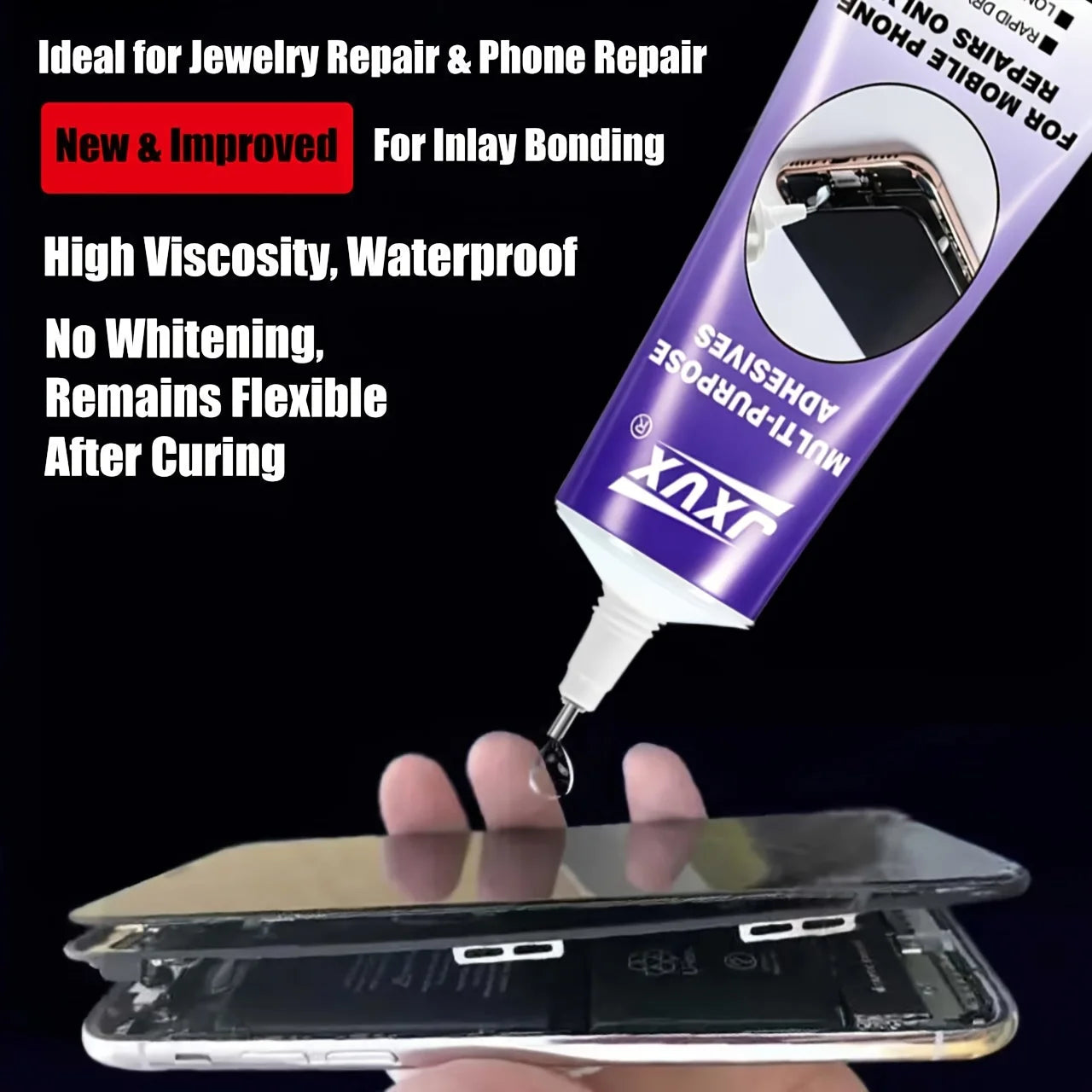 Newly Upgraded B7000 (50g Phone Adhesive) Waterproof Clear Resin Adhesive for Phone Repair