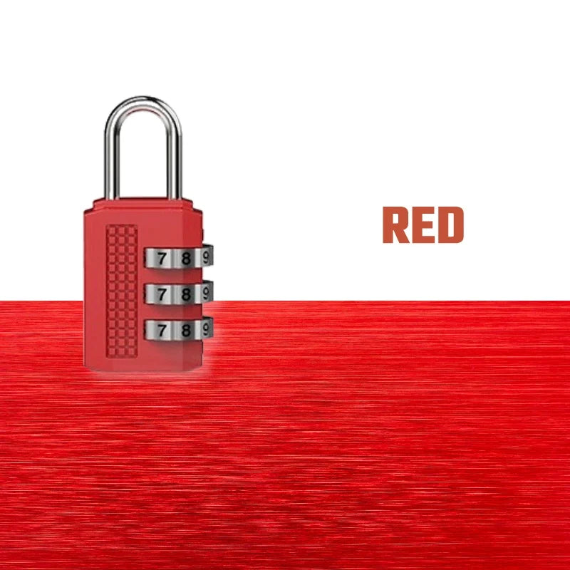Mini Alloy Password Lock 3 Digit Code Number Combination Padlock Luggage Zipper Bike Handbag Suitcase Drawer Firm Durable  Locks