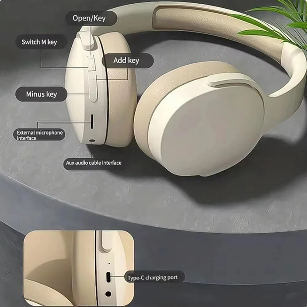 New P2961 Wireless Headphones Bluetooth Foldable 9d Hifi Stereo Sound Headset Long Battery Life Heavy Bass Earphone 2026