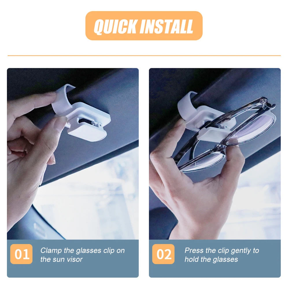 Universal Auto Sunglasses Holders , Magnetic Leather Glasses Eyeglass Hanger Clip, Ticket Card Glasses Clip,Car Visor Accessorie