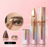 Face Hair Remover LED Ligh Painless Hair Shaver Trimmer Blade Facial Hair Removal 2 IN 1 Electric Eyebrow Trimmer Razor