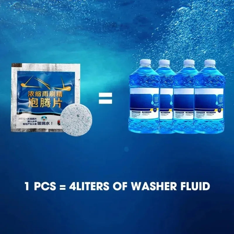 50/30/20/10/5PCS PCS Car Effervescent Tablets Windshield Cleaner Windscreen Wiper Washing Window Cleaning Tabet Solid Washer