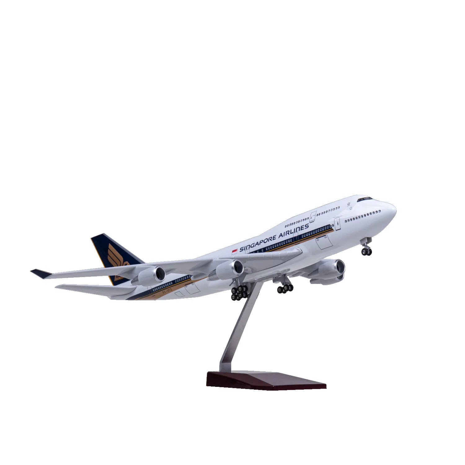 47CM diecast airplanes Singapore Airline b747 A380 a350 model planes With Light & Wheel resin Collection Aircraft Children's toy