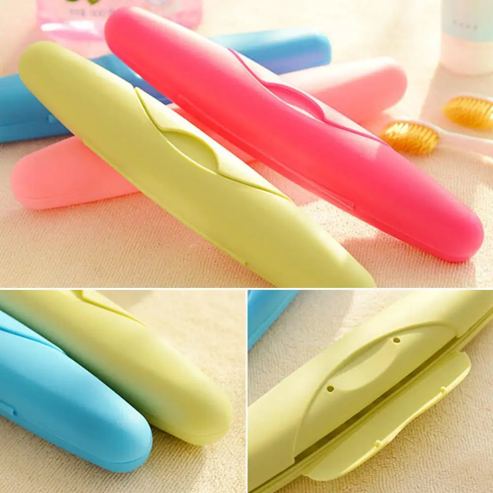 21*3.5cm Travel Tootbrush Box Dustproof Waterproof Toothbrush Protector Portable Toothbrush Storage Box Wholesale Available