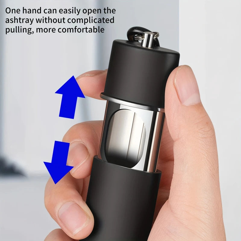 Portable Mini Pocket Ashtray Leakproof Cigarette Ash Tray for Car Travel Outdoor Home Office Multi-Color Portable Ash Holder